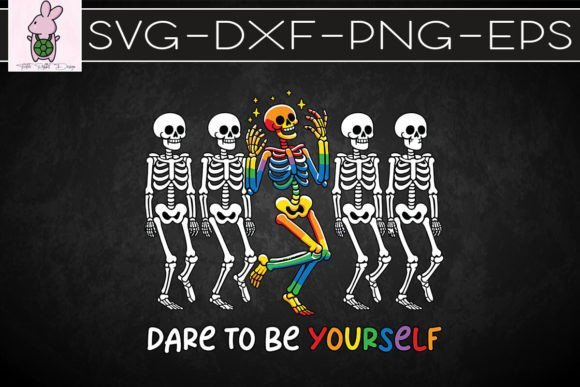 Be Yourself Skeleton LGBT Pride SVG: Graphics for Crafts & Branding