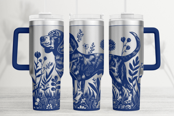 Beagle 40oz Laser Tumbler Wrap SVG — Graphics for Tumbler Wraps