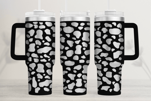 Cow Skin 40oz Laser Tumbler Wrap SVG: Graphics for Bold Tumbler Wraps
