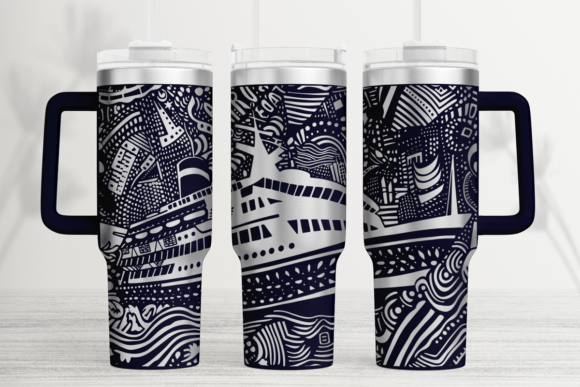Cruise Time Graphics: 40oz Tumbler Wraps SVG