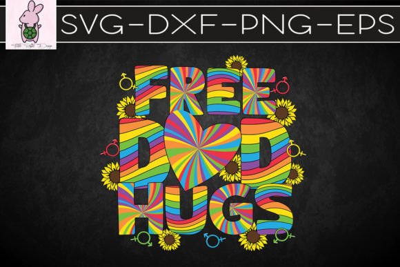 Free Dad Hugs LGBT Pride SVG: Graphics for Crafts