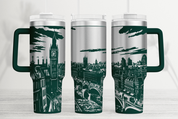 London City Tumbler Wrap SVG: Graphics for Bold Branding