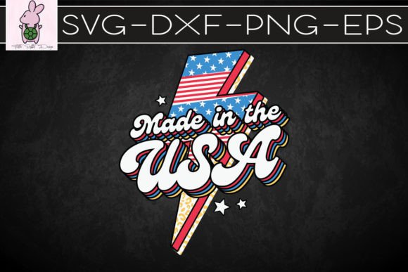 Made in USA 4th of July SVG Graphics for Crafts