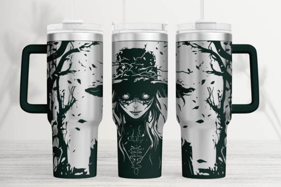 Nightmare 40oz Laser Tumbler Wrap SVG Graphics