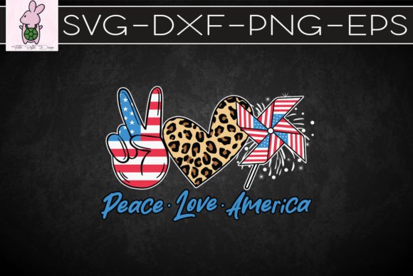 Peace Love America SVG: Crafts & Graphics for Patriotic Projects