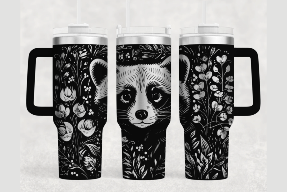Red Panda 40oz Laser Tumbler Wrap SVG Graphics